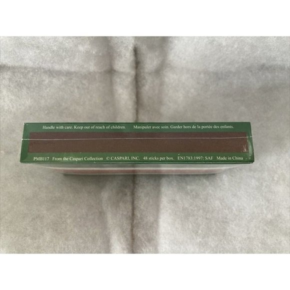 CASPARI Christmas JOY Box of 48 Match Sticks 4" FIRENZE STRIPE PMB117 New Sealed - Picture 6 of 9